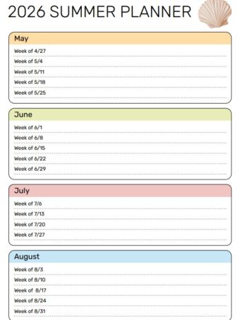 Unlock Your Best Summer Yet with Our Ultimate Summer Planner
