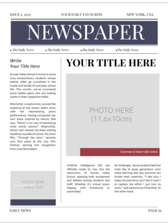 Transform Your Ideas with Our Blank Newspaper Template