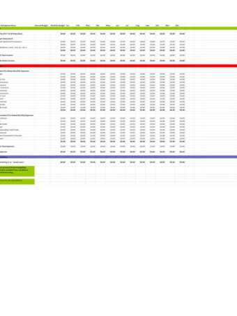 Monthly Budget Template for Google Sheets – Simplify Your Finances